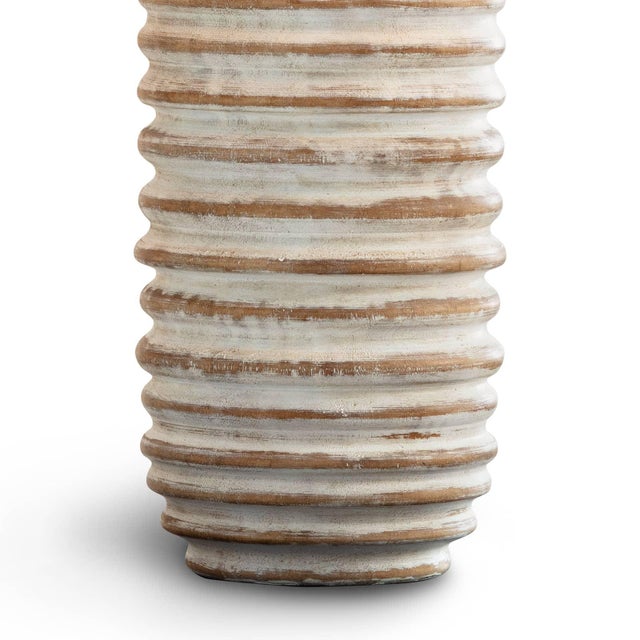 Coastal Living Carmel Wood Table Lamp, Off-white For Sale - Image 4 of 8