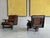 Textile French Oak Armchairs, Set of 2 For Sale - Image 7 of 8