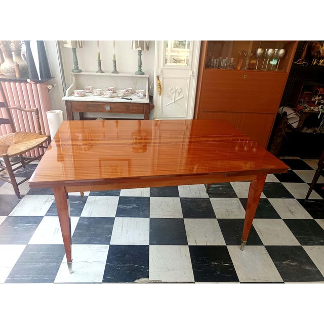 Mid-Century Modern Mid-Century Coffee Table with Compass Legs, 1950s For Sale - Image 3 of 14