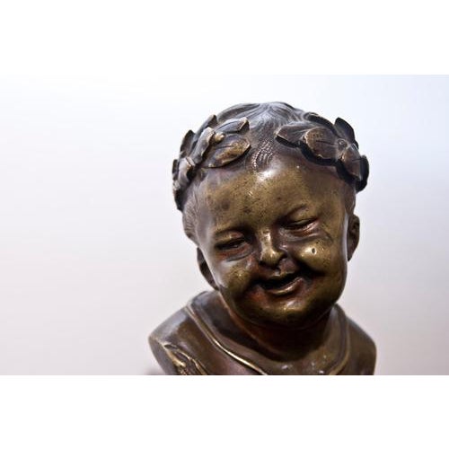 Unknown, Bust of Young Emperor, 19th Century, Bronze For Sale - Image 5 of 6