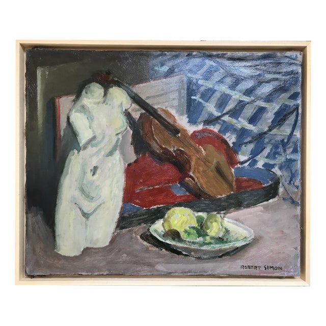 Robert Simon, In the studio, 1942, Oil on Canvas For Sale