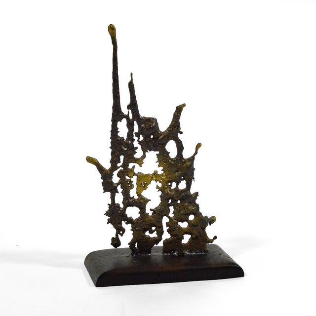 This delightful abstract piece employs the artistic idea of the "happy accident" where the artist embraces chaos and...