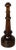 Italian Round Doorstop in Turned Wood, 1930s For Sale