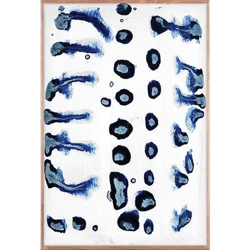 Blue Leopard 1 Art Print - Framed For Sale