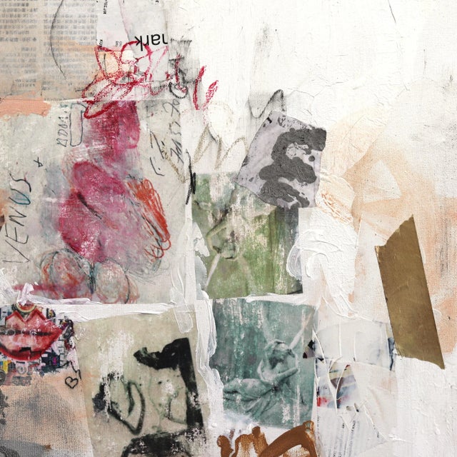 Subway Sonnet #120 - Acrylic Mixed Media Painting on Canvas Original Artwork by Susan Washington For Sale - Image 4 of 10