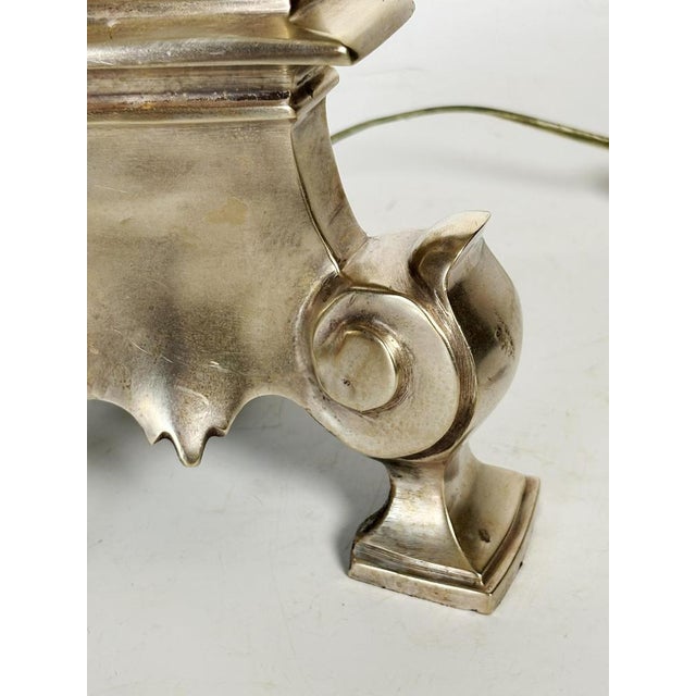 Metal Candelabra Lamp, France, 1970s For Sale - Image 9 of 10