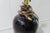 Black Classy Black Vintage Chinese Globular Jar Fitted to Be Lamp With Antique Wood Base For Sale - Image 8 of 11