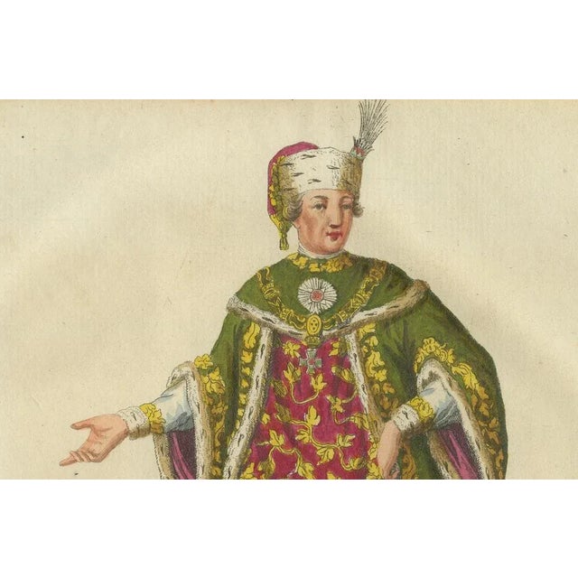 Schwan, Grand Cross of the St. Stephen's Order, Engraving, 1791 For Sale - Image 4 of 6