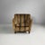 Italian art deco striped velvet armchairs, 1930s Pair of upholstered armchairs with rounded backrest and armrests in...