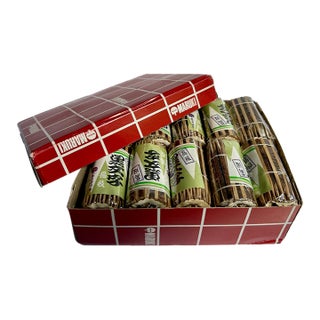 Maruki Box of 20 Bundled Kuromoji Wood Serving Sticks For Sale