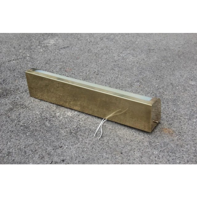 1950s Brass and Acrylic Glass Sconce, 1950s For Sale - Image 5 of 8