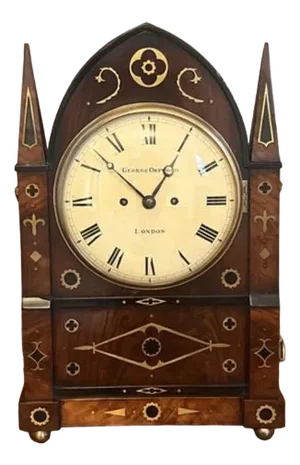 Large Antique Regency Brass Inlaid Bracket Clock by George Orpwood, 1825