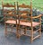 Pair of Rustic English Country Ladder-Back Armchairs With Woven Rush Seats For Sale - Image 4 of 12