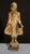 Brown Gilded Hand Carved Standing Buddha Statue Tibetan Buddhist Art For Sale - Image 8 of 8