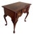 1980s Queen Anne Style Inlaid Mahogany Lowboy Table With Three Drawers For Sale