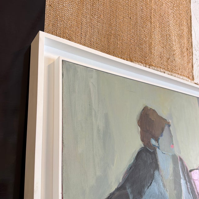 Green Late 20th Century Itzchak Tarkay Original Oil on Canvas For Sale - Image 8 of 11