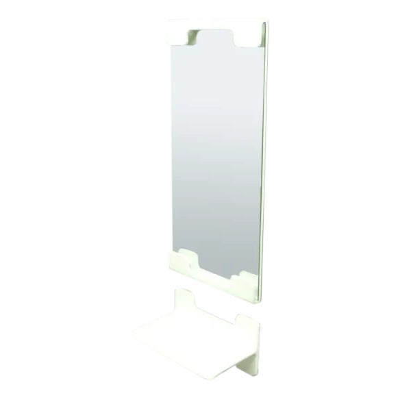 Space Age Wall Mirror & Shelf by Ernst Igl for Werndl, 1970s, Set of 2 For Sale