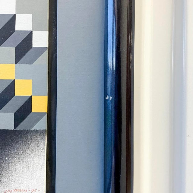 1990s Postmodern Original Jorge Casteran (Uruguayan, 1944-2016) Painting For Sale - Image 5 of 13