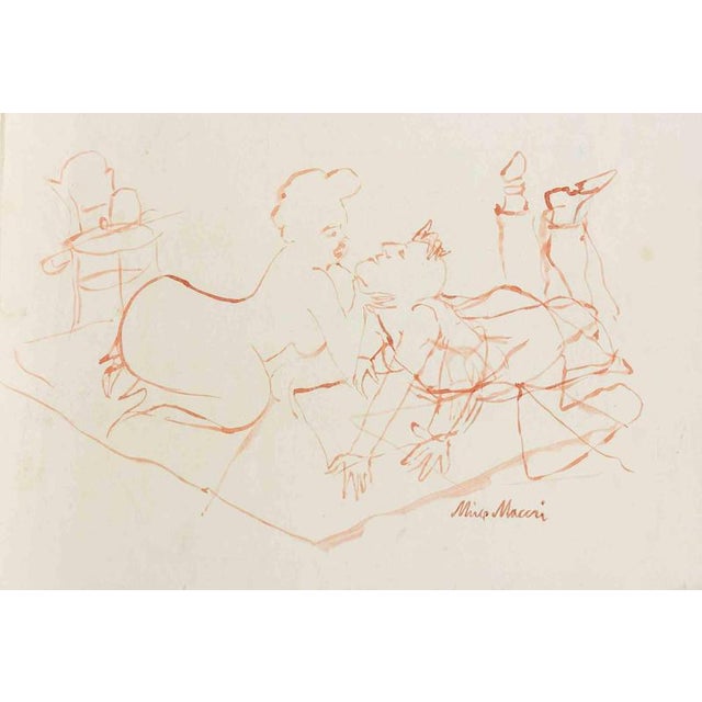 Watercolor on paper. Hand signed lower right. Excellent condition. This piece is attributed to the mentioned...