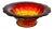 Red to Gold Gradient Petal Rim Bowl For Sale