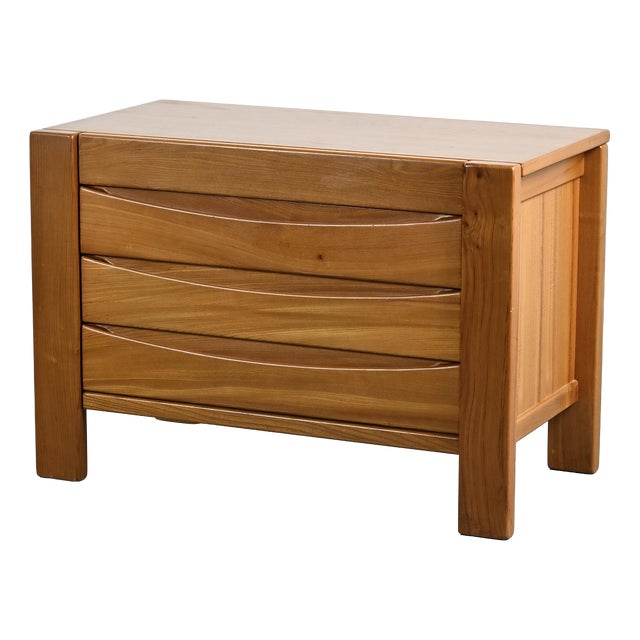 Elm Chest of Drawers from Maison Regain, 1960s For Sale