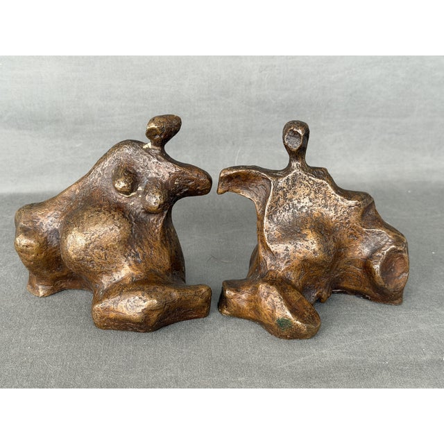 Organic Abstract Sculptures, 1960s, Bronze, Set of 2 For Sale - Image 9 of 10