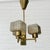 Mid-Century Modern Scandinavian Modern Chandelier in Brass and Glass with Three Arms, Sweden, 1960s For Sale - Image 3 of 8