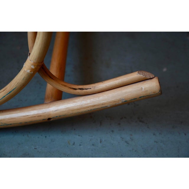 Vintage Rattan Rocking Chair, 1960s For Sale - Image 12 of 13