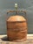 Mid-Century Modern Vintage Woven Rattan Basket Lamp For Sale - Image 3 of 12