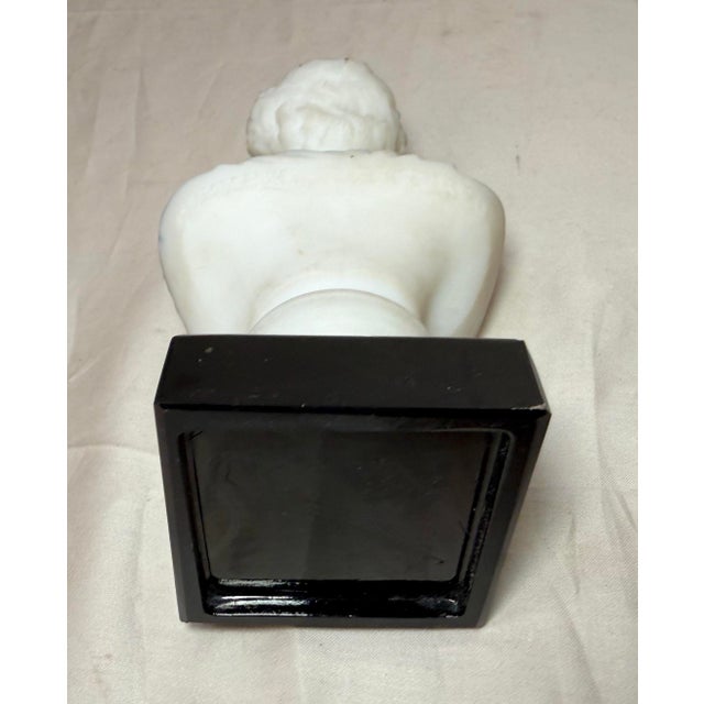 Antique Charles Sumner Figural Frosted Milk Glass Bust Paperweight Sculpture For Sale - Image 9 of 15