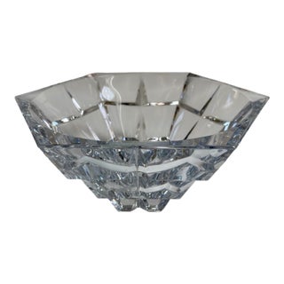 Vintage Miller Rogaska Brilliant Crystal Bowl For Sale