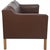 Børge Mogensen 2.seater sofa, model 2212, upholstered in original brown leather, and with legs of oak. The sofa is from...