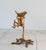 Vintage Brass "Love Birds" Taper Candle Holder For Sale - Image 4 of 10
