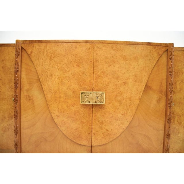Art Deco Burr Walnut Sideboard attributed to Hille, 1920s For Sale - Image 12 of 16
