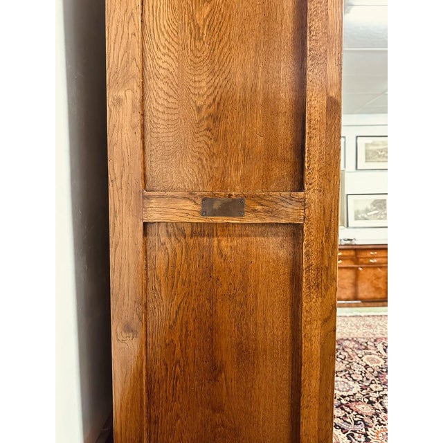 Metal English Bookcase in Oak For Sale - Image 7 of 18