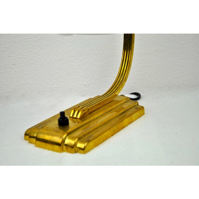 Gold Antique Art Nouveau Table Lamp For Sale - Image 8 of 11