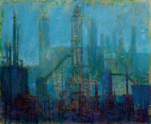 Renato Criscuolo, Periferia Cityscape, Oil on Canvas, 2009