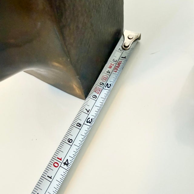 Pair of Vintage PMC Brass Shell Bookends Mid Century Coastal Scallop VTG MCM For Sale - Image 4 of 9
