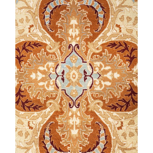 Traditional Mogul, One-of-a-Kind Hand-Knotted Area Rug - Brown, 9' 2" x 12' 1" For Sale - Image 3 of 8