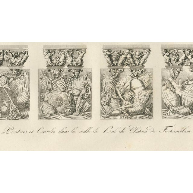 Black Louis-Pierre Baltard, Fontainebleau Ballroom Consoles, 1803, Engraving For Sale - Image 8 of 10