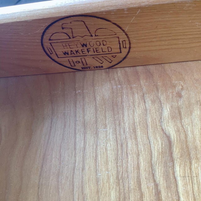 Mid-Century Heywood-Wakefield Wheat Desk by Alexis De Sakhnoffsky For Sale - Image 17 of 18