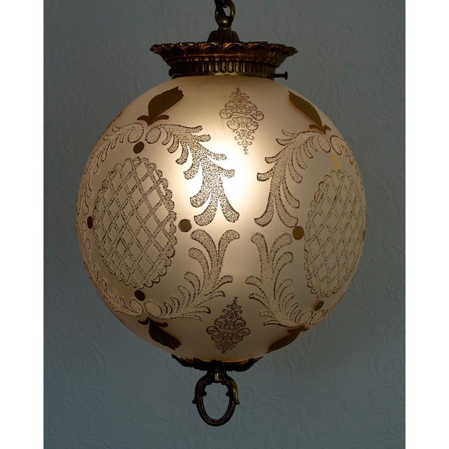 Brass and Glass Hollampe Chandelier from Unbekannt, 1960s For Sale - Image 13 of 14