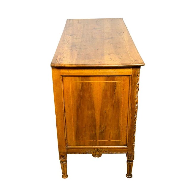 Italian Neoclassic Walnut Commode For Sale In Boston - Image 6 of 11