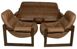 Sofa and Armchairs by Percival Lafer, 1960s, Set of 3