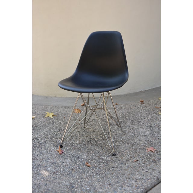 Eames 3rd Generation Black Molded Plastic Eiffel Chair Chairish