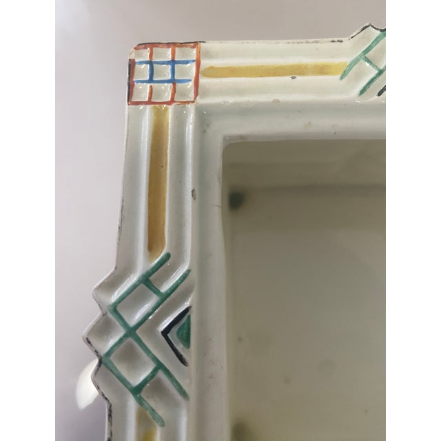 Early 20th Century Art Deco Sculpture Porcelain Jewelry Box German For Sale - Image 11 of 12