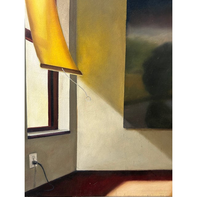 'Interior With Landscape' by James Shilaimon, 2006, Oil Painting on Canvas For Sale In Los Angeles - Image 6 of 18