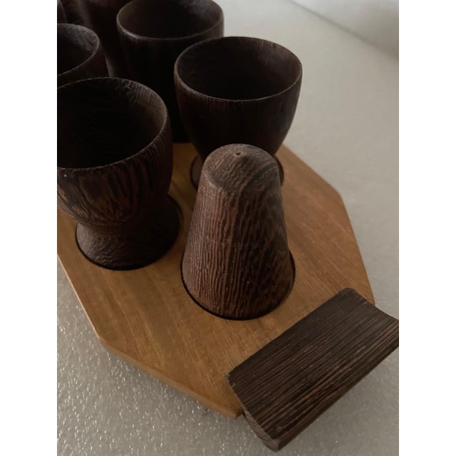 Vintage Wooden Egg Cups, 1960s, Set of 9 For Sale - Image 4 of 8