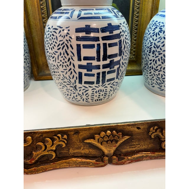 Vintage Hand Carved Wood Picture Frame With Folk Floral Motifs For Sale - Image 14 of 18