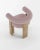 Collector Modern Cassette Chair in Bouclé Pink Fabric by Alter Ego For Sale - Image 4 of 5